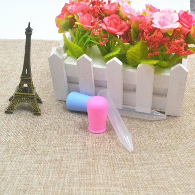 Ống bóp silicone mềm đút sữa- nước cho bé