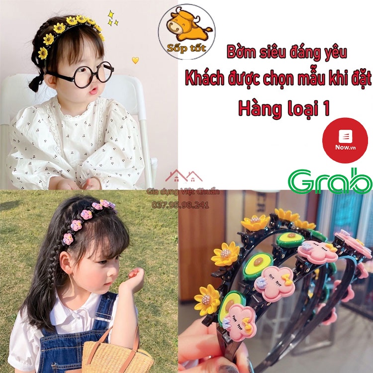 Bờm tóc cho bé gái cute hình bông hoa dễ thương cực xinh trẻ em GD47 GD50