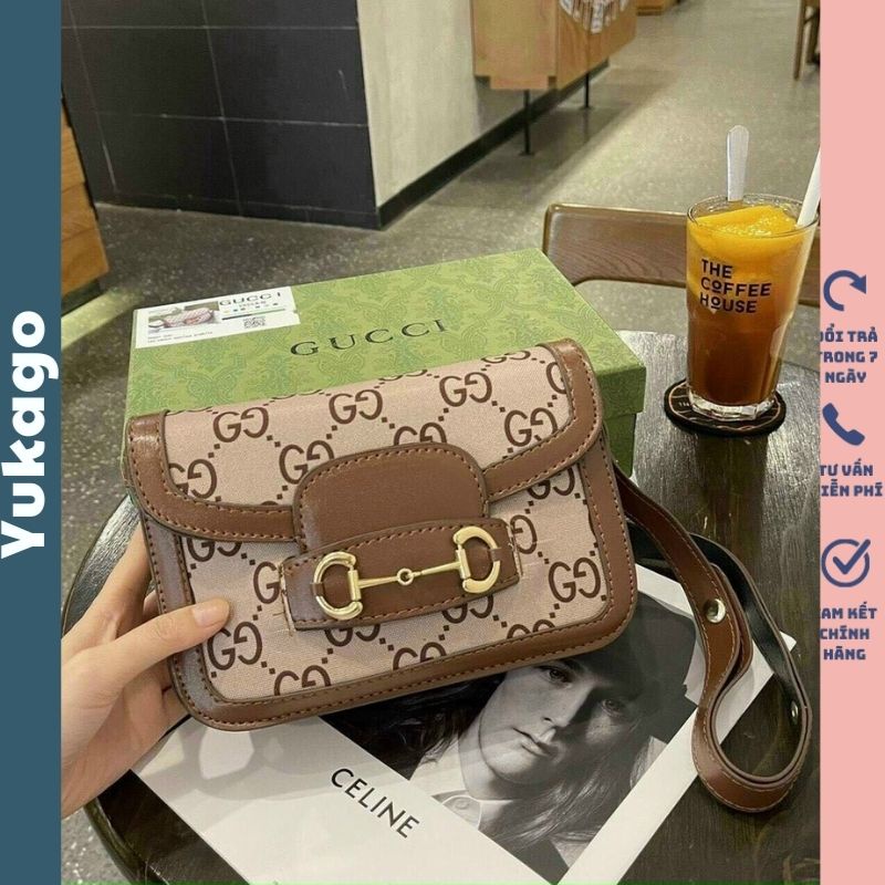 Túi xách nữ đeo chéo GU.CI chất da mềm mại phong cách trẻ trung thời thượng YUKAGO T1.021