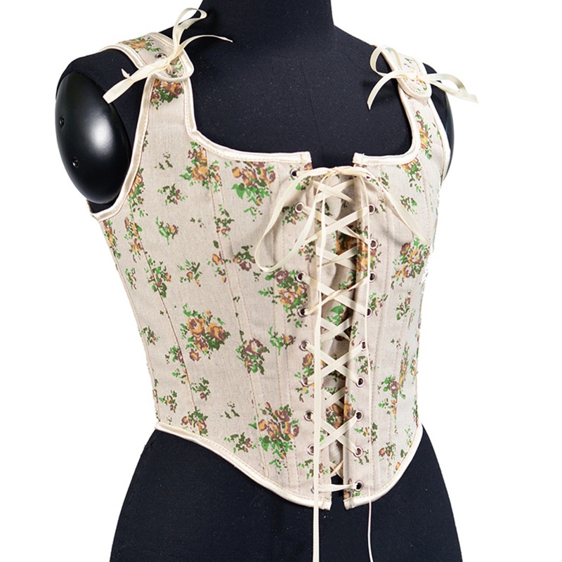 Áo Crop Top Nữ In Hoa Phong Cách Vintage Gợi Cảm