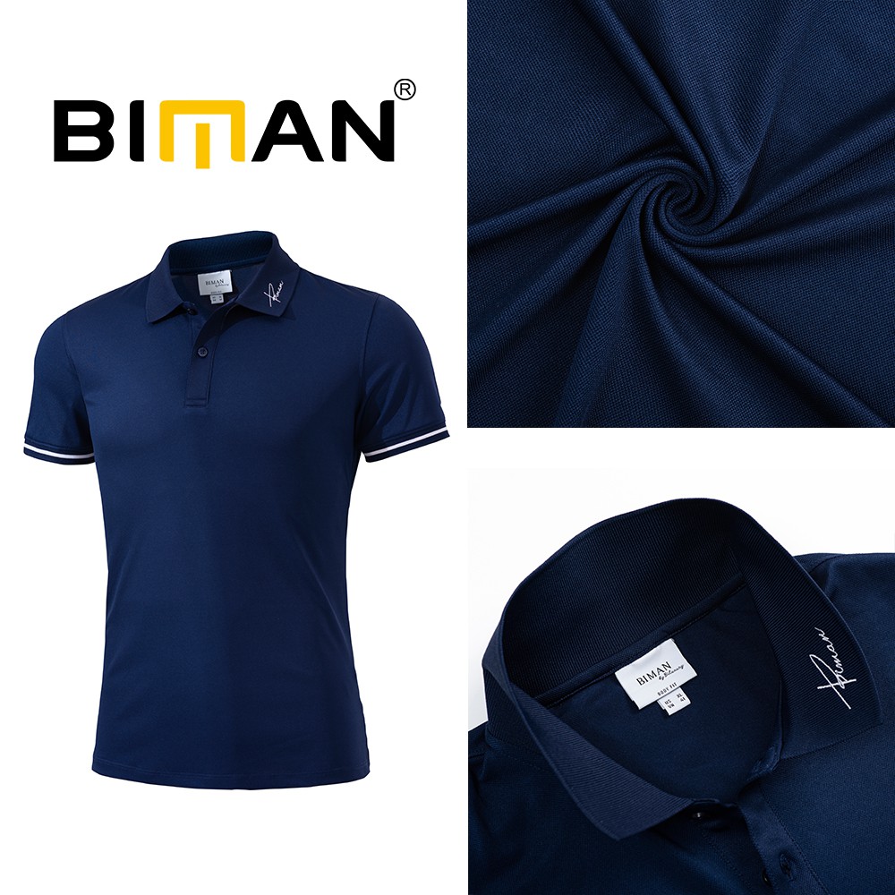 Áo polo nam cổ bẻ Biman by Biluxury thêu cổ lịch lãm vải siêu nhẹ thoáng mát không bai gião 5APCT012 | BigBuy360 - bigbuy360.vn