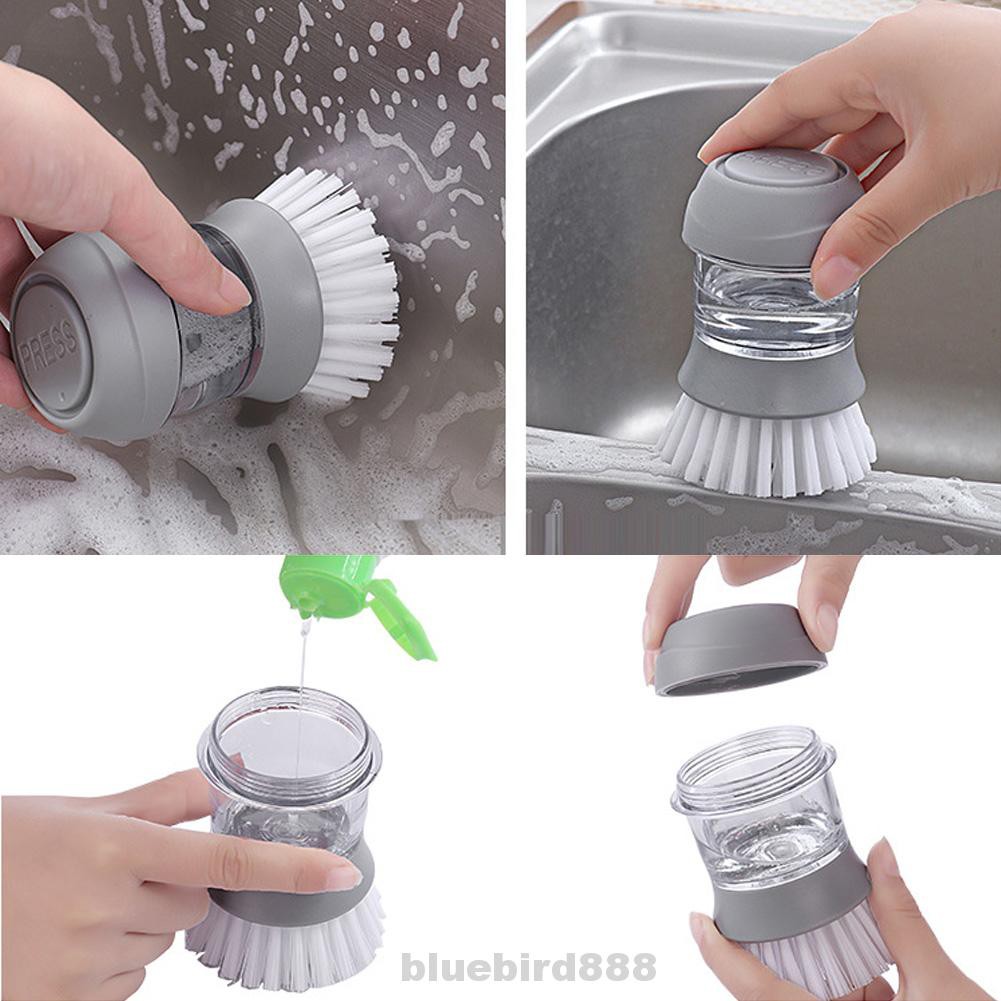 Base Clean Tools Dispenser Soap Wash Cookware Automatic With Washing Up Liquid Dish Brush