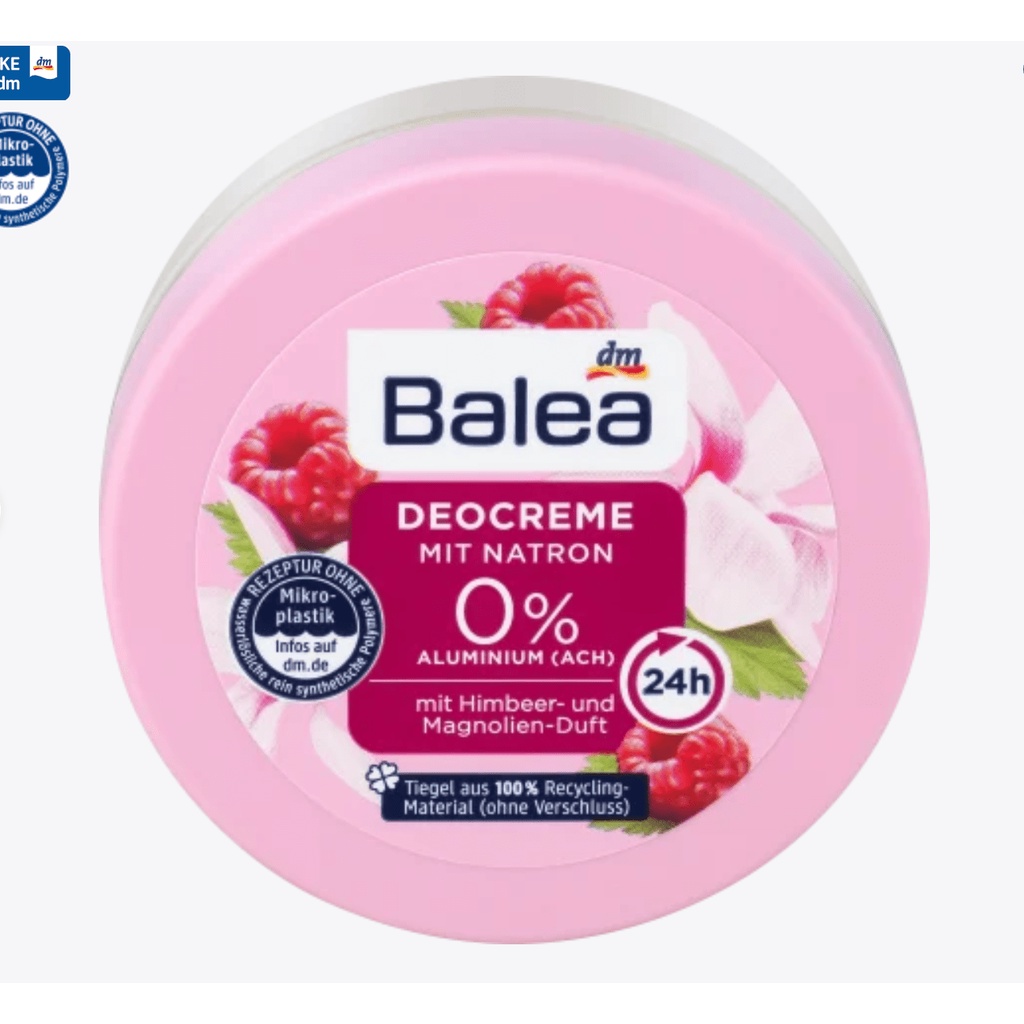 Kem khử mùi hôi nách Balea Deocreme với baking soda, 50ml