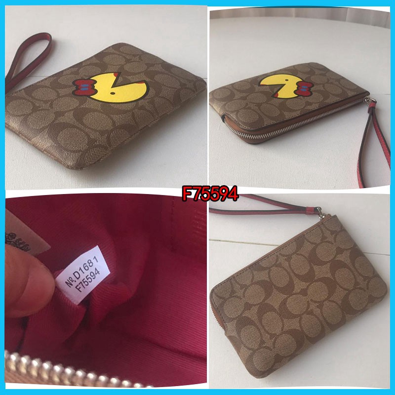 COACH Túi đeo tay / ví nữ dài / ví dây kéo / F30004