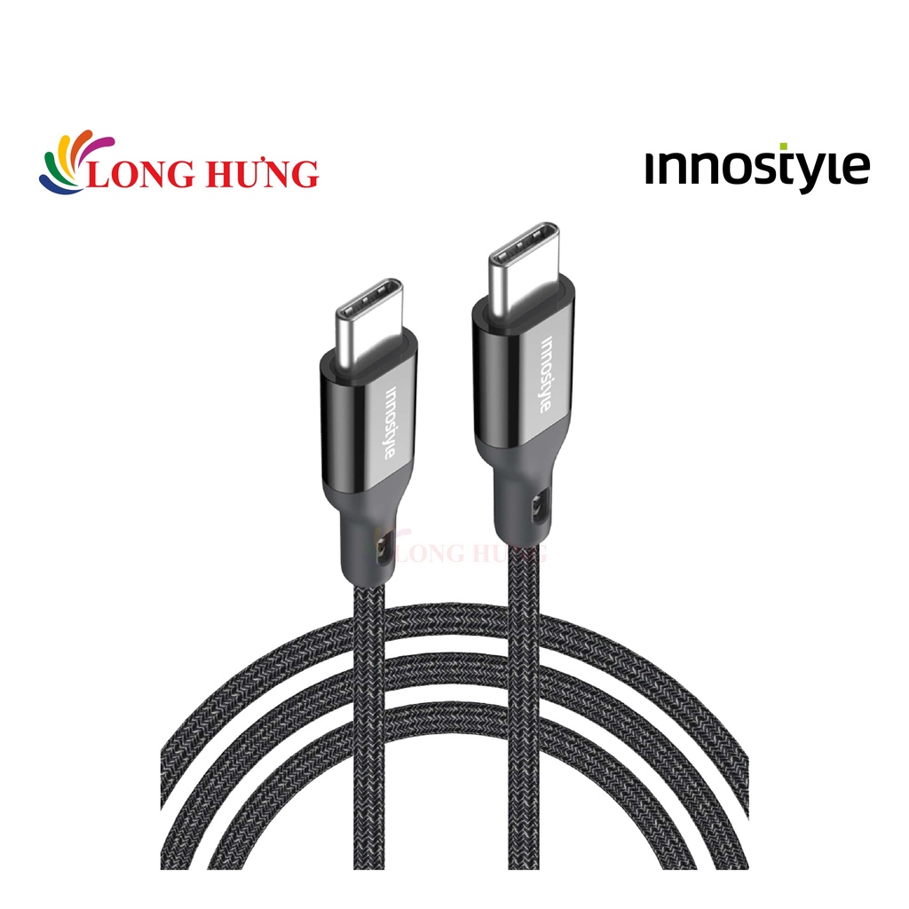 Cáp Innostyle PowerFlex Type-C to Type-C Cable 1.5m ICC150AL - Hàng chính hãng - Cáp dài 1.5 m, sạc nhanh 60W PD