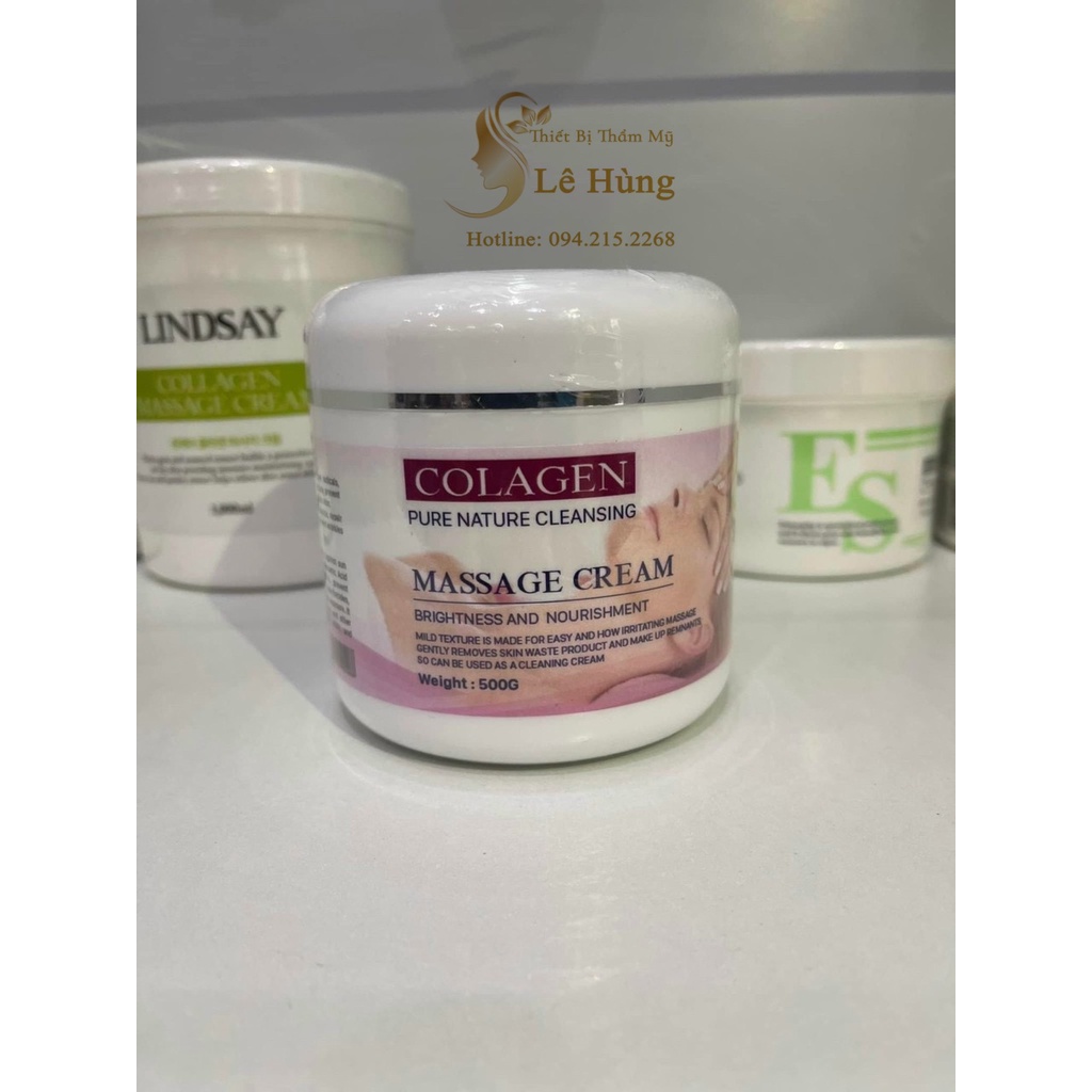 Kem Massage Collagen - 1KG Nâng Cơ Mặt Và Body Mùi Thơm, Trơn Tay, Trắng Mịn, Matxa Mướt Da, Không Kích Ứng