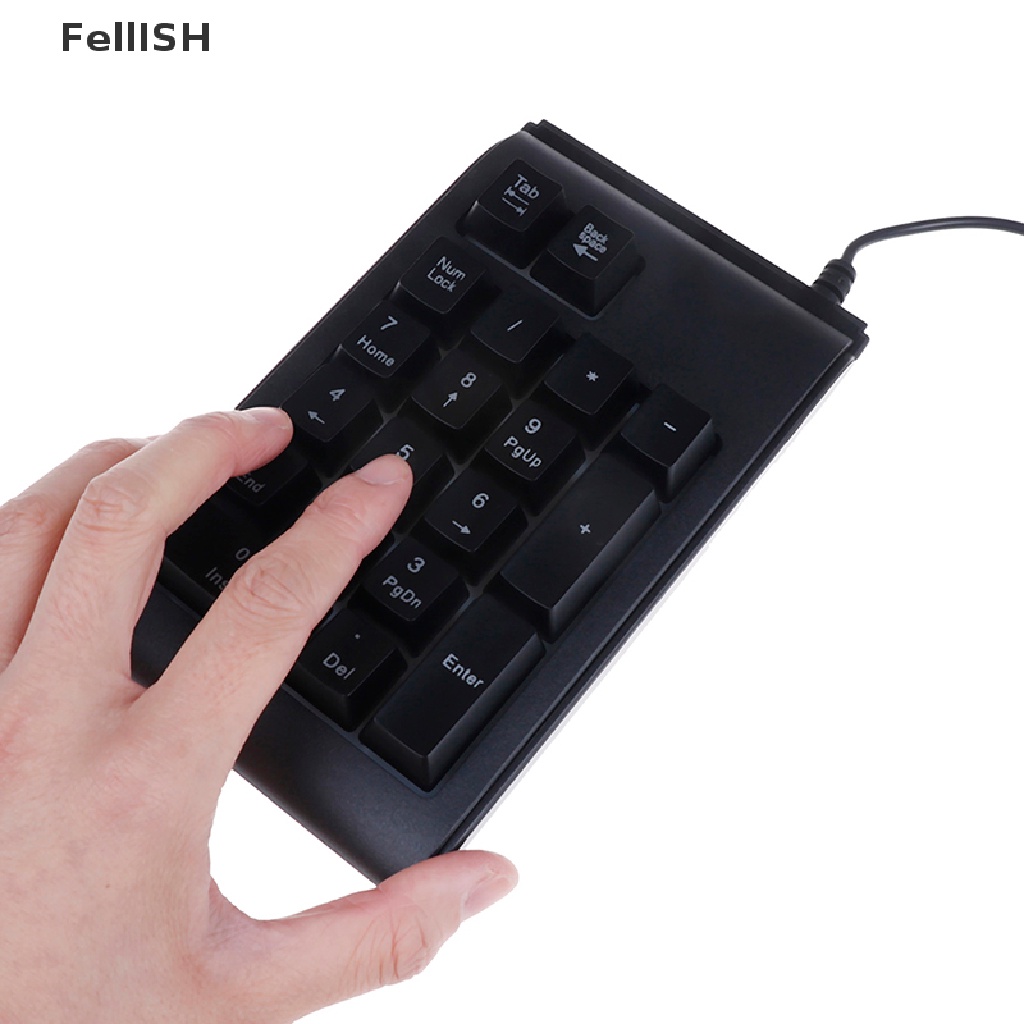 Bàn Phím Số 19 Phím mini Có Dây Đèn LED 439br