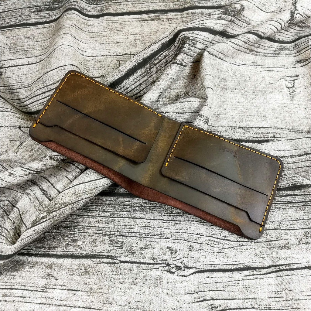 Bóp Ví Nam Mini Da Bò Thật Cao Cấp Dùng Càng Lâu Da Càng Đẹp Màu Đen/Nâu/Xanh V14 ZACHI