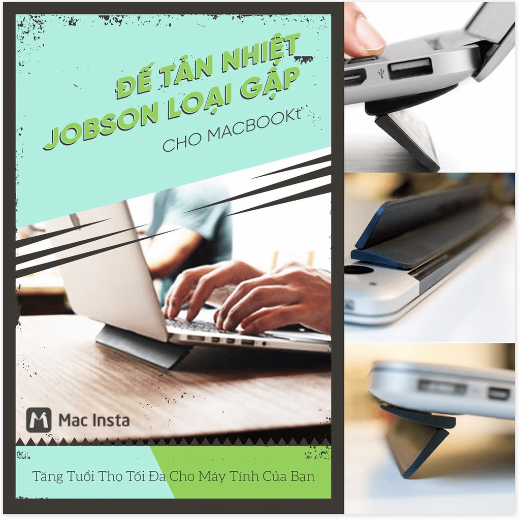 ĐẾ TẢN NHIỆT JOBSON LOẠI GẬP CHO MACBOOK: TĂNG TUỔI THỌ TỐI ĐA CHO MÁY TÍNH CỦA BẠN - cao cấp