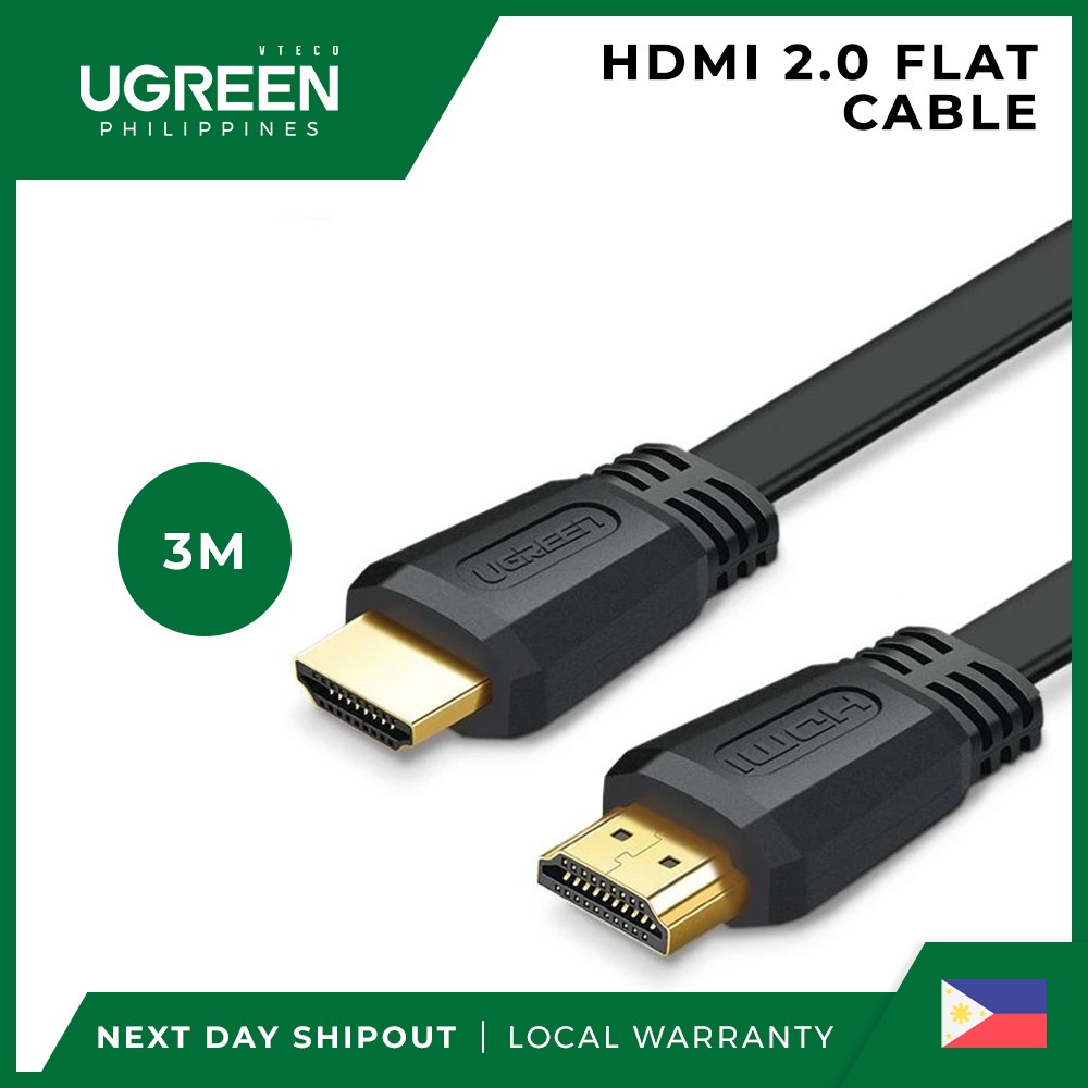 Cáp HDMI 2.0 hỗ trợ 4K@60Hz dây dẹp UGREEN 50820 50821 50819 70159 ED015 Chính hãng