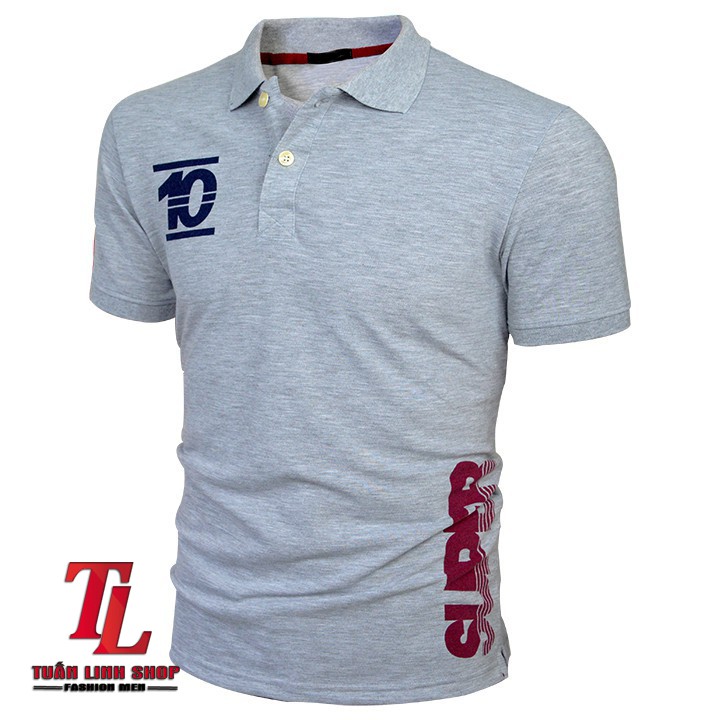 ÁO THUN NAM CAO CẤP CỔ BẺ SỐ 10 | BigBuy360 - bigbuy360.vn