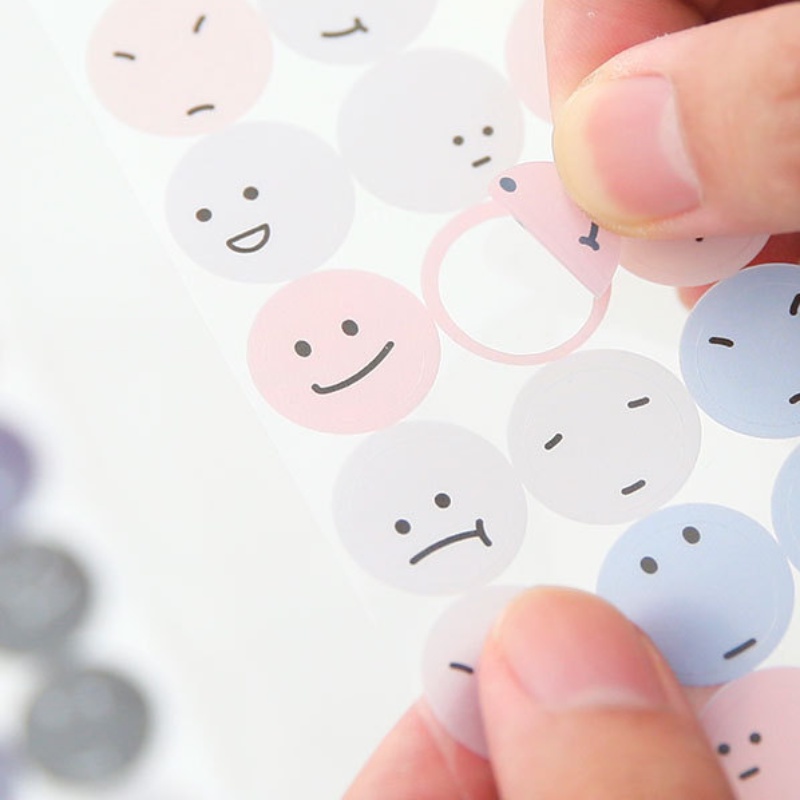 【MEET】 Mục nhập một tờ Tirado mặt tròn Bobo sáng tạo biểu tượng cảm xúc dễ thương nhãn dán chống thấm nước trang trí mô hình nhỏ nhãn dán tài khoản tay nhãn dán tài khoản tay