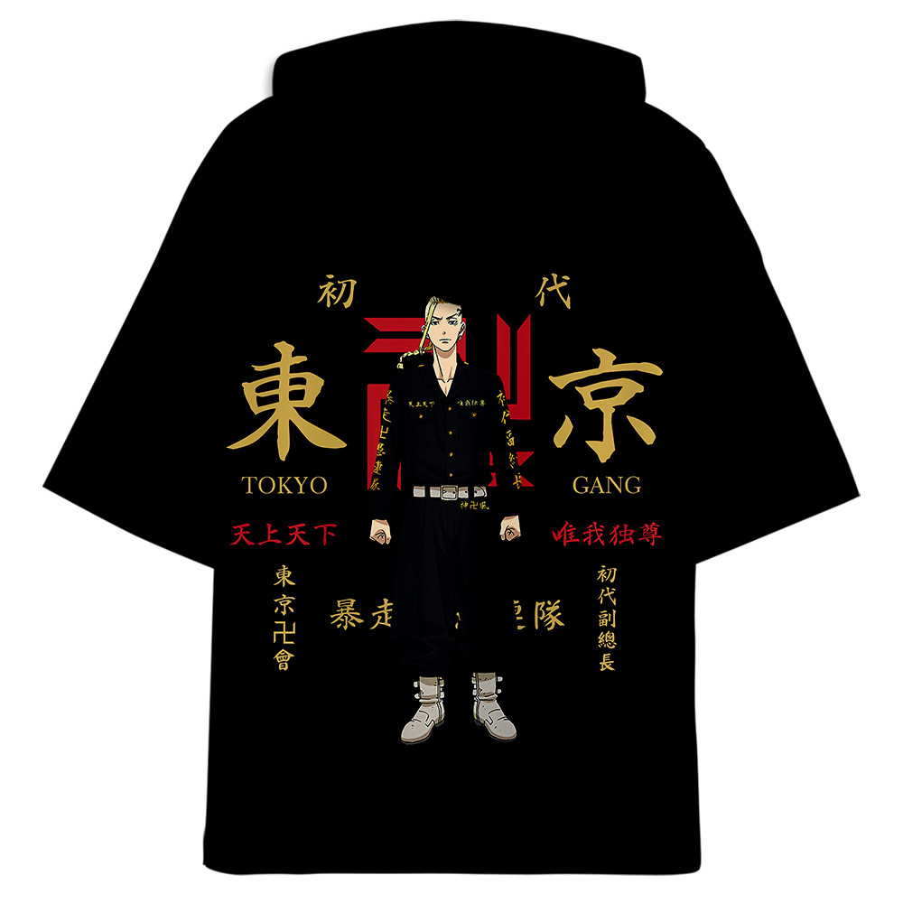 Áo Thun Tay Ngắn Cổ Tròn In Chữ Tokyo Revenge 2021 Dành Cho Nam | BigBuy360 - bigbuy360.vn