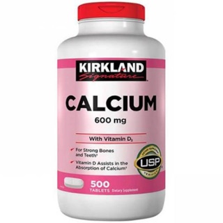 Viên uống bổ sung Canxi Kirkland Calcium 600mg Vitamin D3