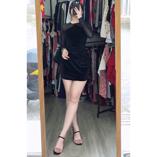 🔥 Đầm nhung M.N.@ dư xịn