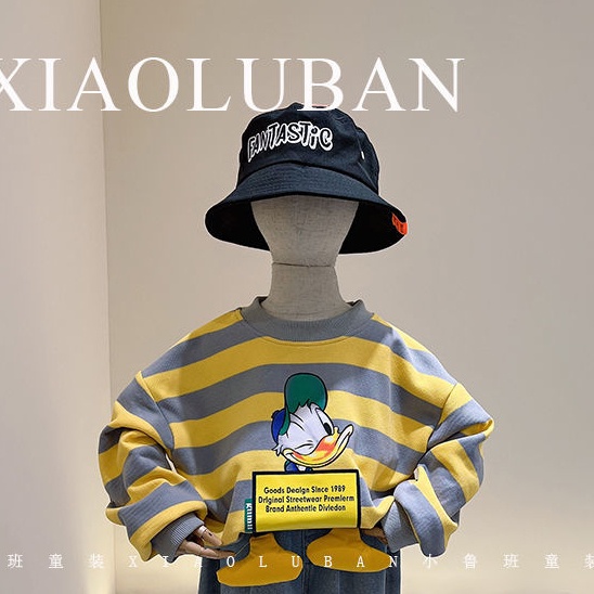 Áo Sweater Cotton Cổ Tròn Họa Tiết Màu Nhuộm Ba Chiều Thời Trang Thu Đông Mới Cho Bé Trai Và Gái