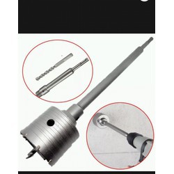 Bộ Mũi khoan khoét tường Bê tông 60mm cần dài 320mm