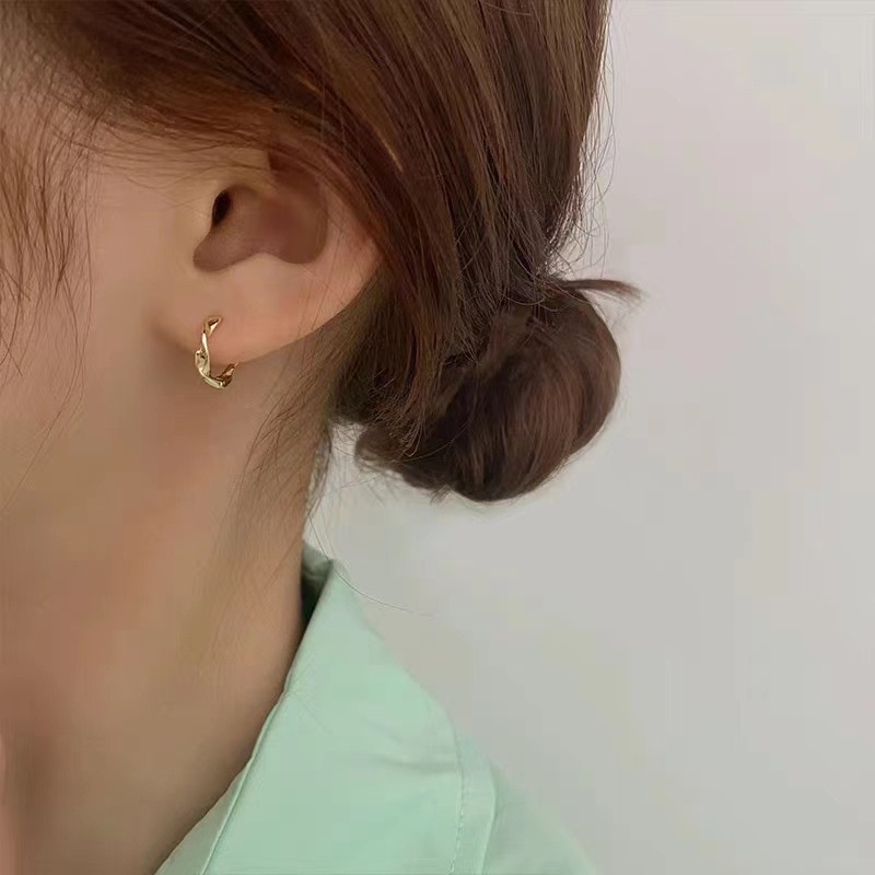 Khuyên Tai Xoắn Ốc Phong Cách Hàn Quốc Dành Cho Nữ