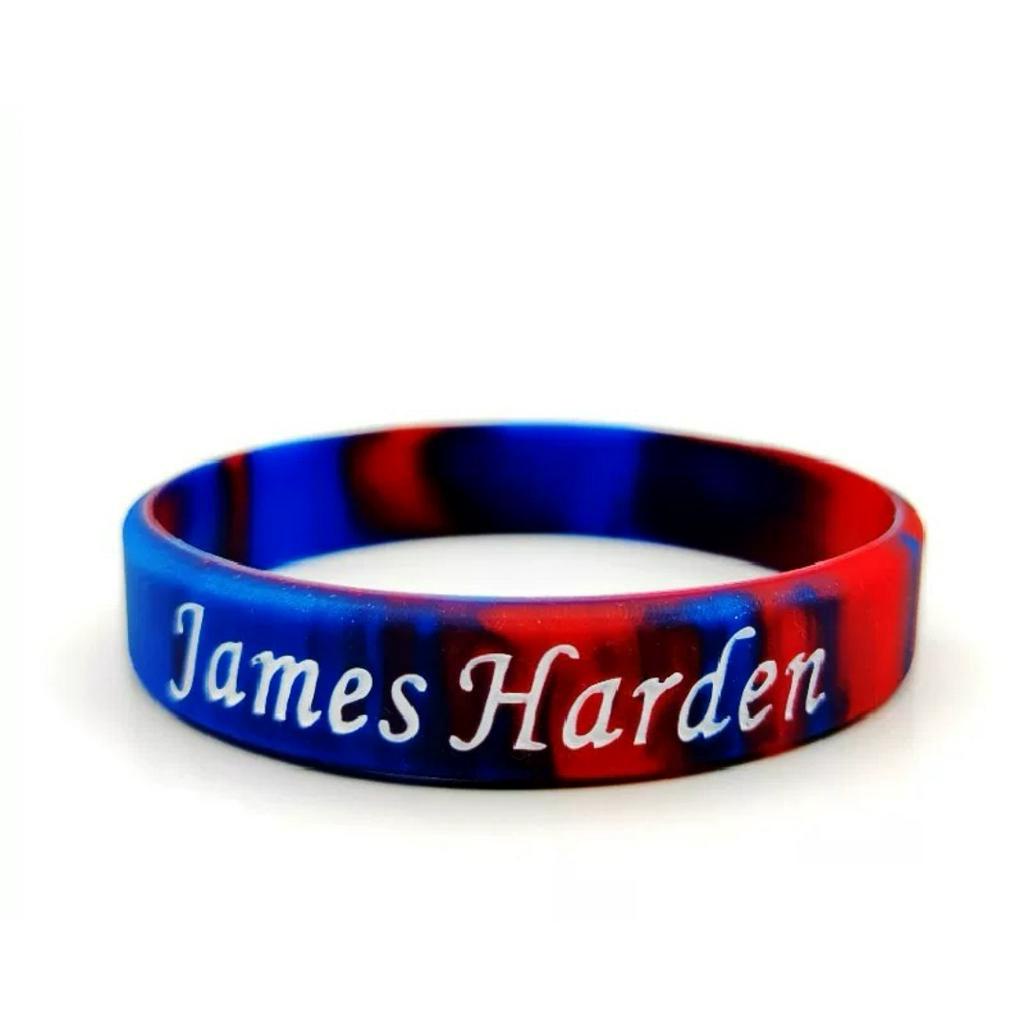 Vòng Tay Thể Thao NBA 76Es James Harden Bằng Silicon Có Chữ Ký