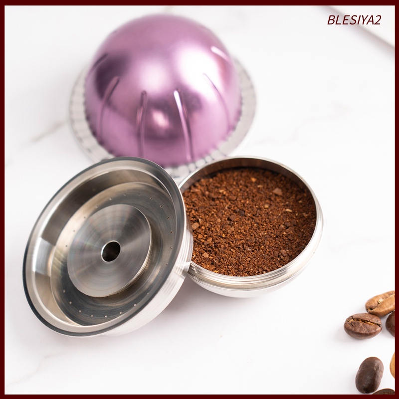 [BLESIYA2]Coffee Capsule Pod Cup w/ Lid for Vertuolline ENV135S 240ML