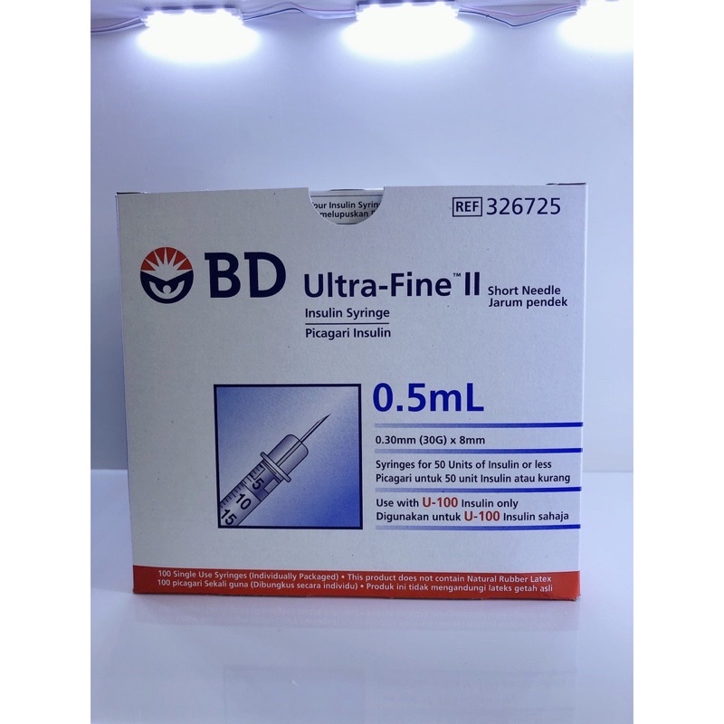 KIM TIÊM TIỂU ĐƯỜNG BD ULTRA-FINE II 0.5ML(HỘP 50 KIM)