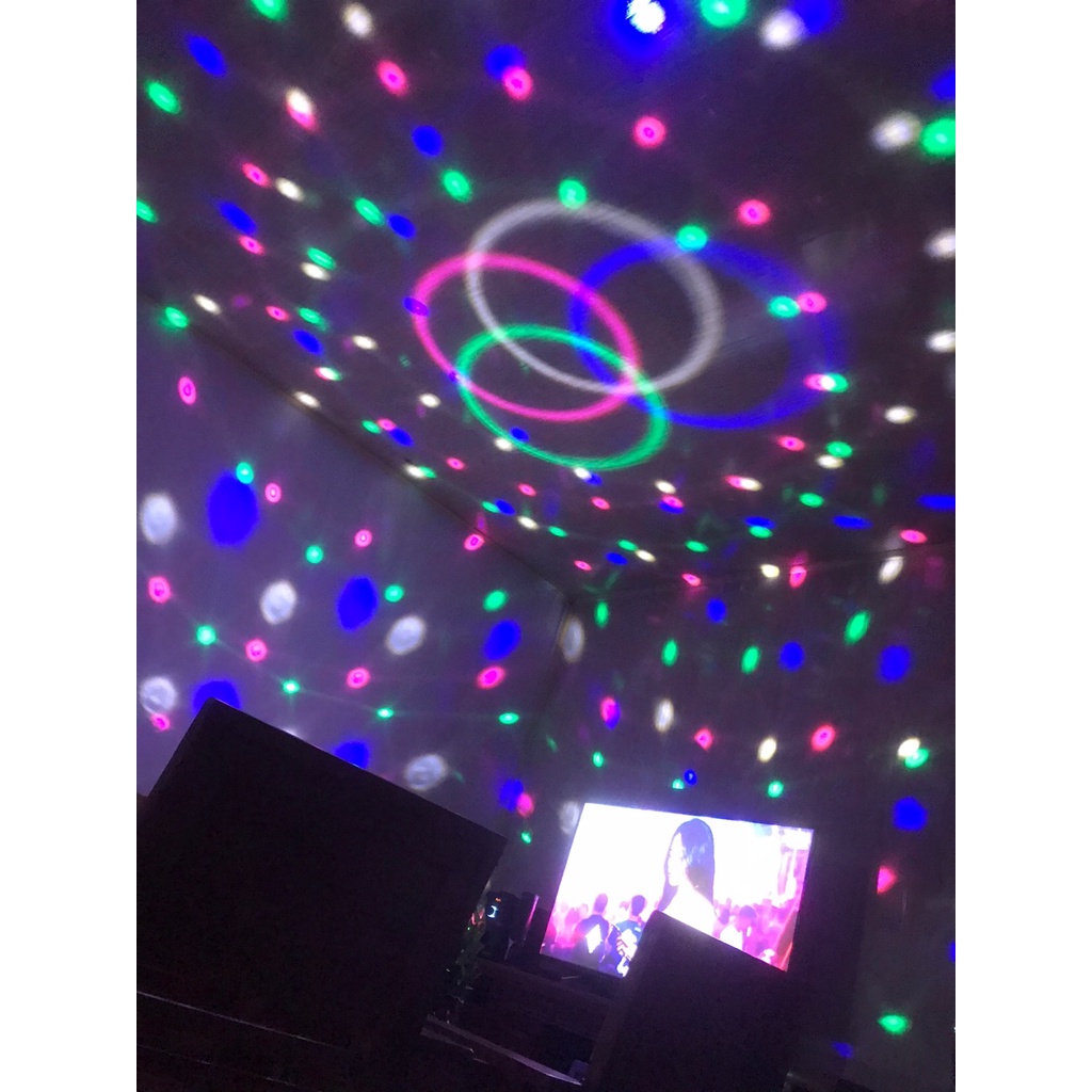 Đèn Led Nháy Xoay 7 Màu Quẩy Chớp Theo Nhạc Sân Khấu Bar Vũ Trường