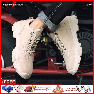 Giày sneaker thể thao nam màu be D101