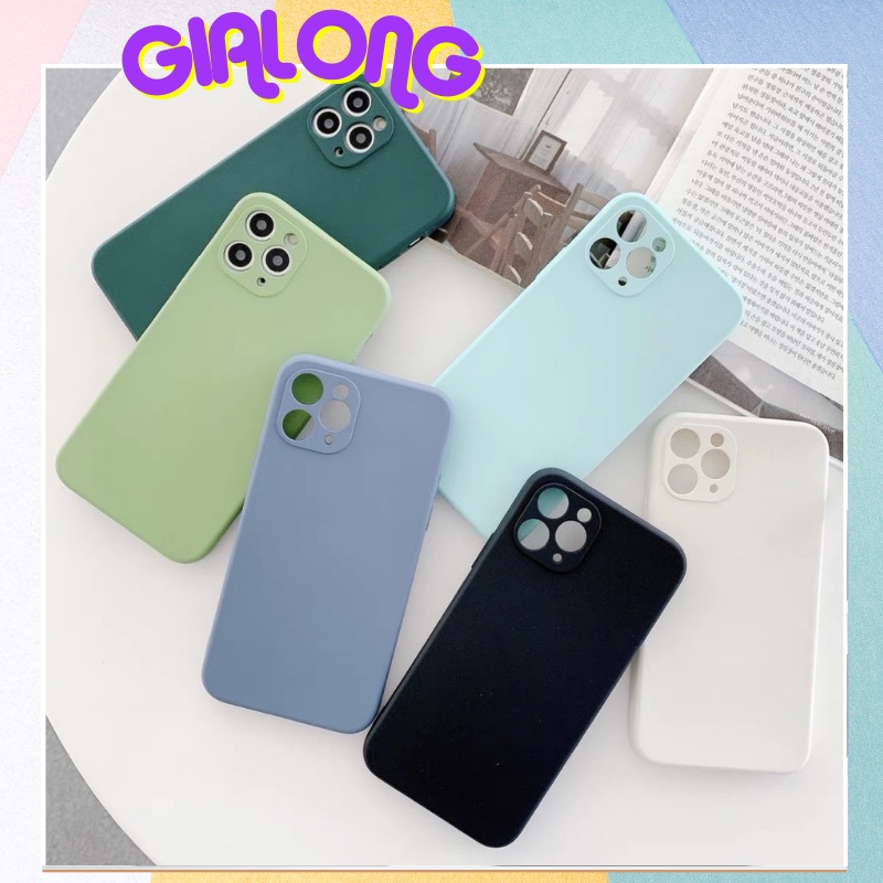 Ốp trơn/Ốp lưng trơn silicon 6/6s/7plus/8plus/x/xs/xsmax/11promax/12promax
