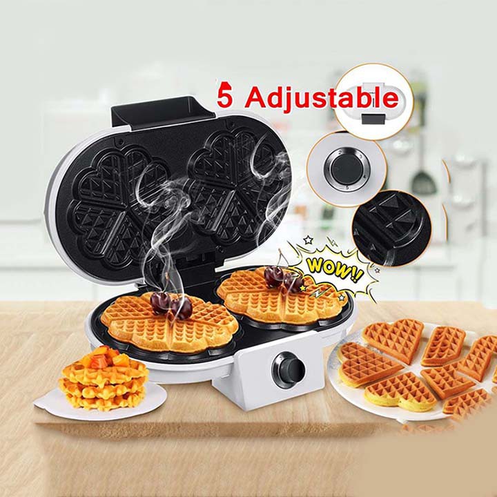 1 Máy làm bánh Waffle, Máy nướng bánh bông lan đôi Chính Hãng Sokany