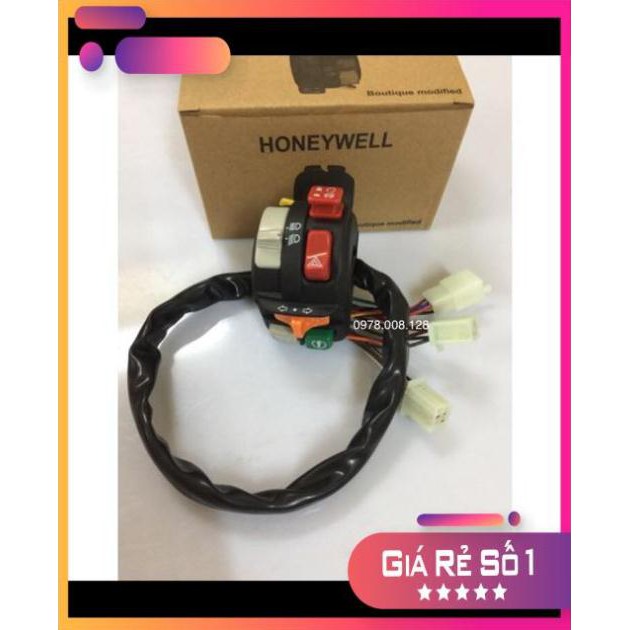 DO CHOI XE GIA RE!!!!!!! cùm công tắc HONEYWEll gắn xe wave sirius