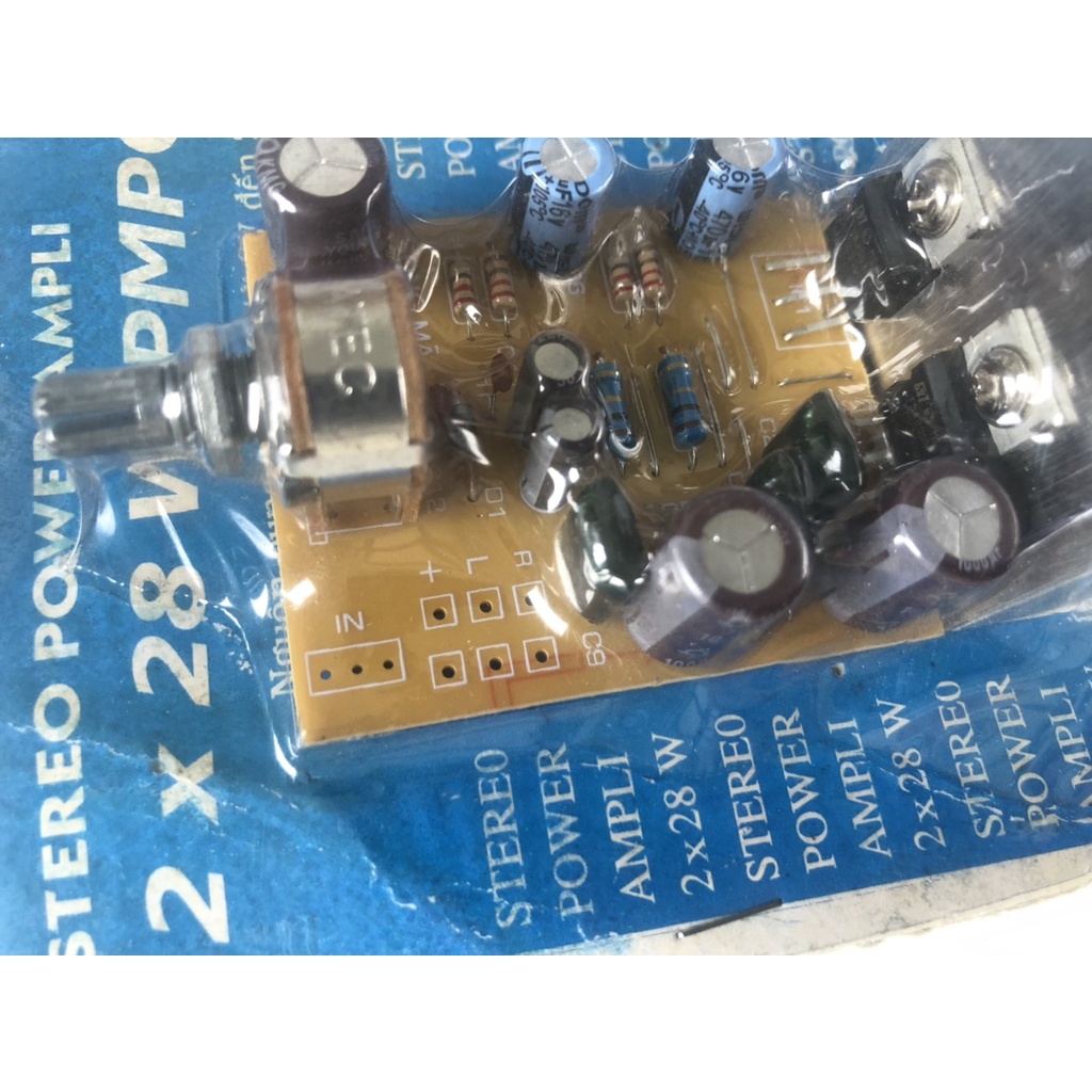 BO MẠCH KHUẾCH ĐẠI LOA ÂM THANH 2x28W PMPO SA-1256 -SONG MÃ