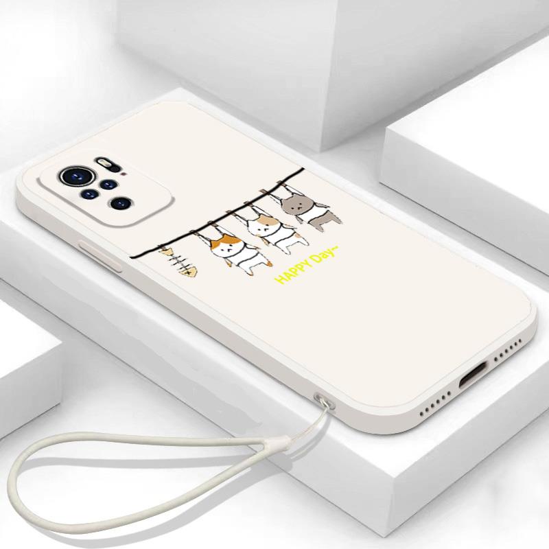Ốp lưng REDMI NOTE 10 4G XIAOMI REDMI NOTE 10S REDMI NOTE 10 PRO 4G Ốp Điện Thoại Silicone Mềm Hình Mèo LSMM01 Cho REDMI NOTE 10 4G XIAOMI REDMI NOTE 10S REDMI NOTE 10 PRO 4G viền vuông cute