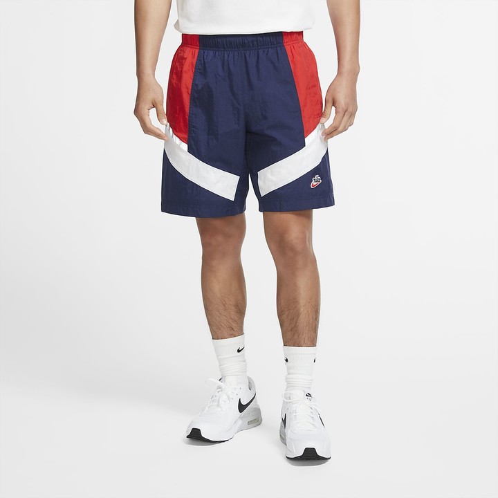 [FREESHIP_ĐƠN530K] QUẦN SHORT NIKE WINDRUNNER+ SHORTS XANH NAVY PHỐI ĐỎ