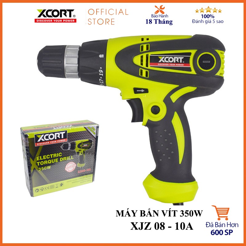Máy bắn vít 350w XCORT - Máy khoan bắt vít có chỉnh tốc