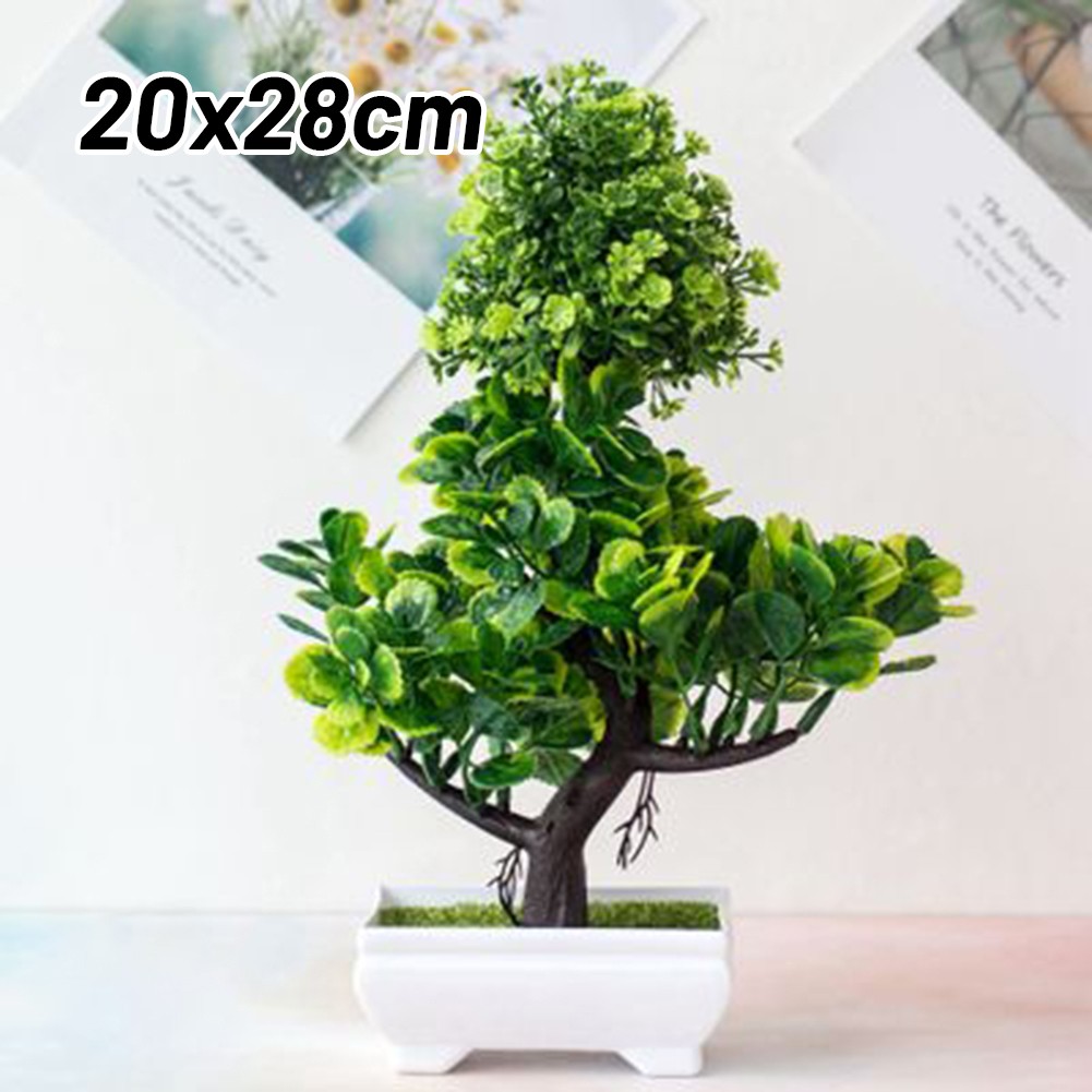 Chậu Cây Bonsai Giả Trang Trí Nhà Cửa