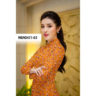 Vải áo dài hoa nhí-siêu hot