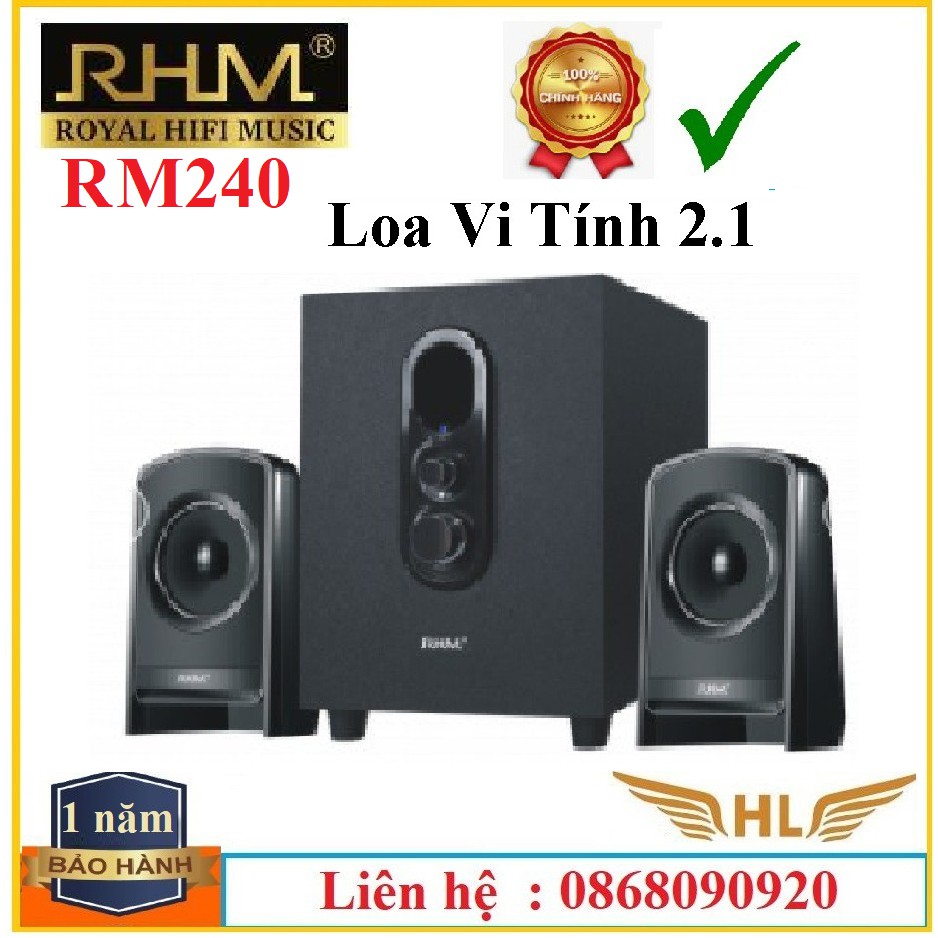 LOA Máy Tính 2.1 RHM RM240 (10W+5WX2) - CÔNG SUẤT 20W- Hàng Chính Hãng