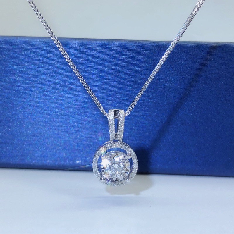 Vòng cổ Pandora Mạ Bạc 925 Đính Đá Zircon Thời Trang Cho Nữ