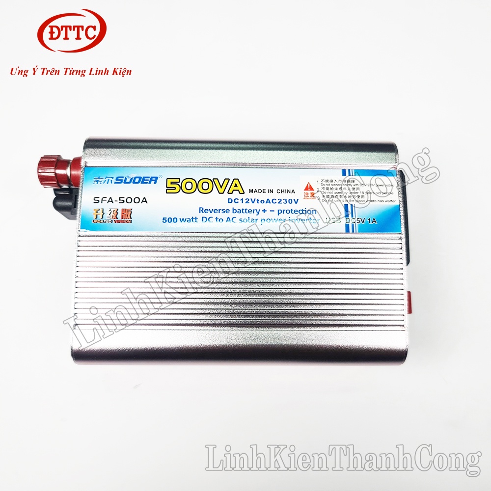 Bộ Kích Điện Inverter SUOER 12V 500W SFA-500A (Chính Hãng)