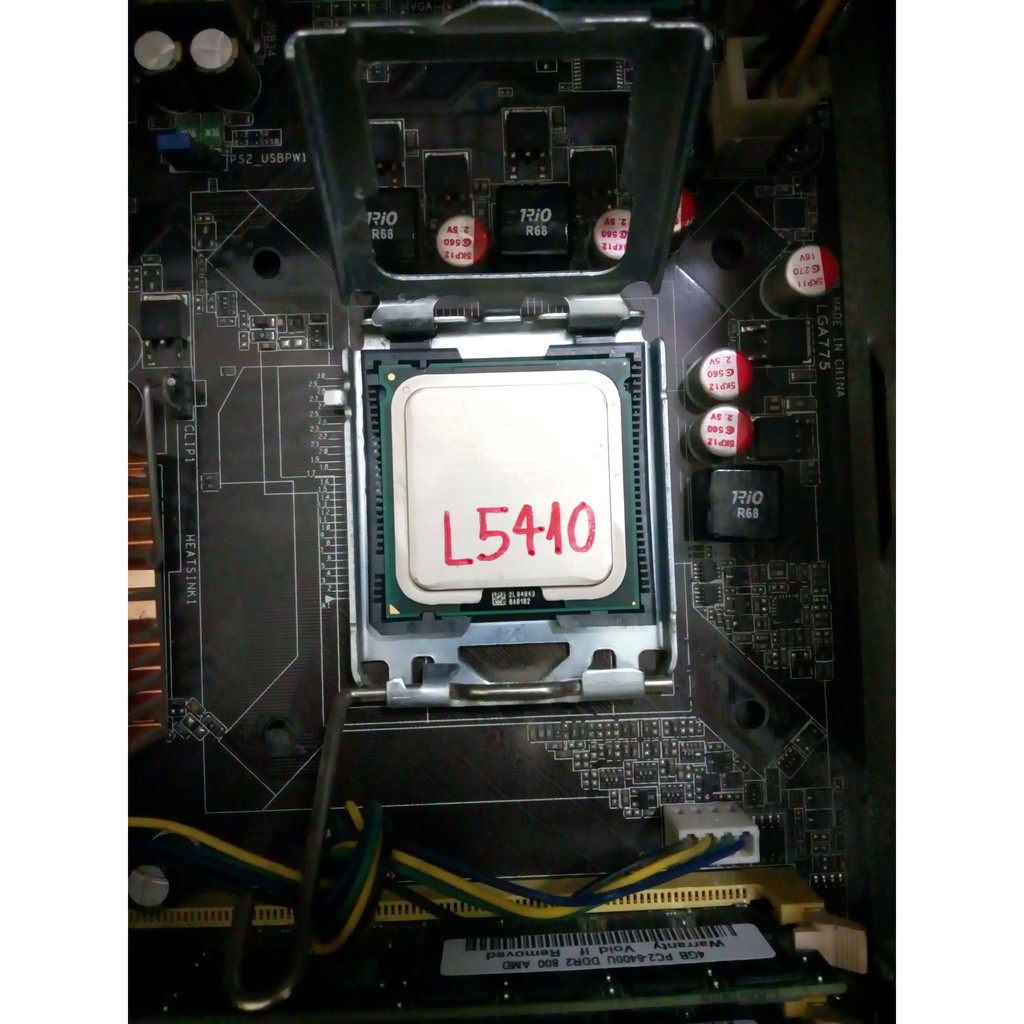 [Mod CPU] L5410 L5420 E5420 E5430 E5440 E5450 đã Mod chân và Cắt rãnh để chạy trên MAIN 945/G31/G41 Socket 775