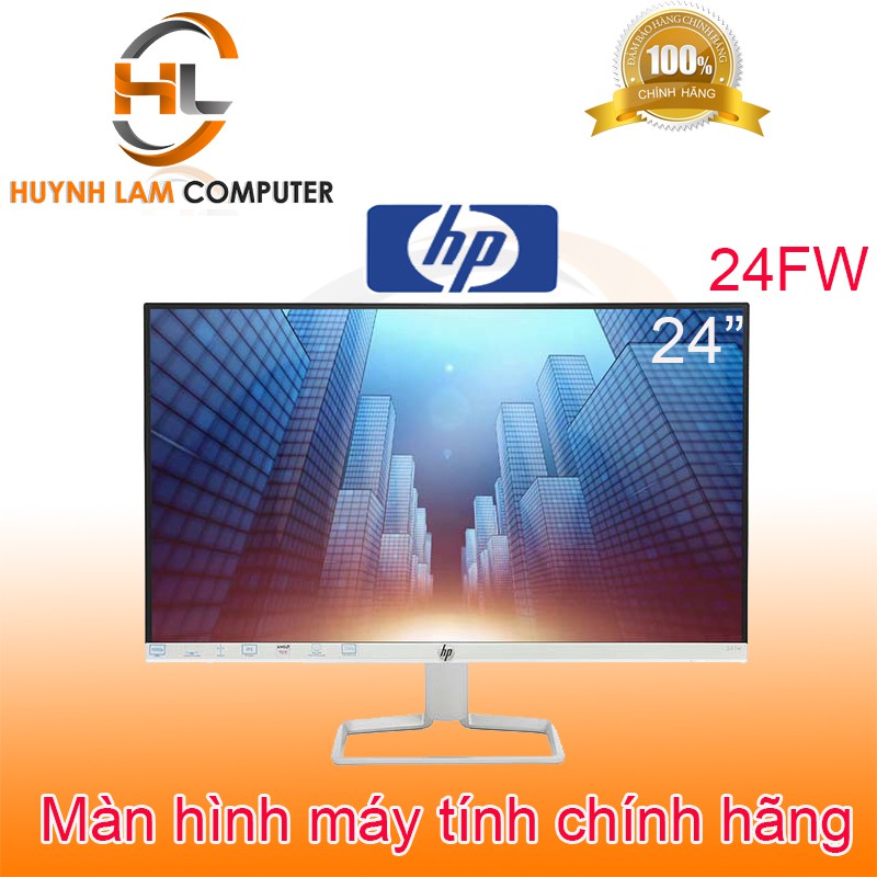 Màn hình máy tính 24" - Màn hình máy tính 24 inch HP 24FW chính hãng FPT phân phối