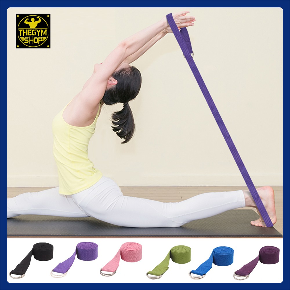 Dây đai tập yoga cotton dài 1,8m