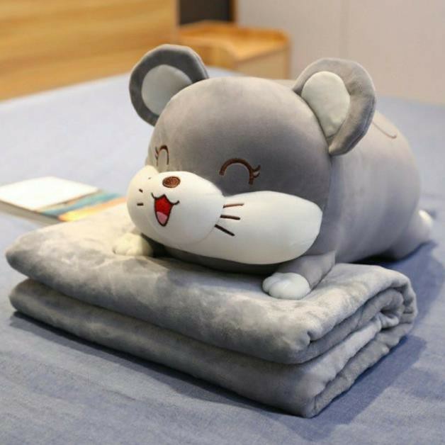 D08 Sét Gấu + Chăn CUTE và Siêu Tiện Lợi