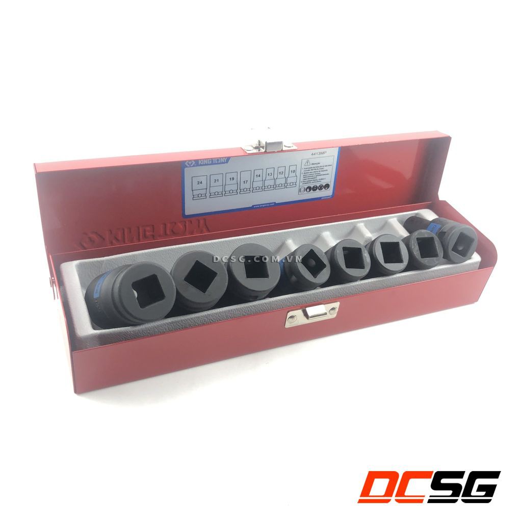 Bộ đầu tuýp 10-24mm chuôi 1/2&quot; Kingtony 4413MP (8 chi tiết/bộ)