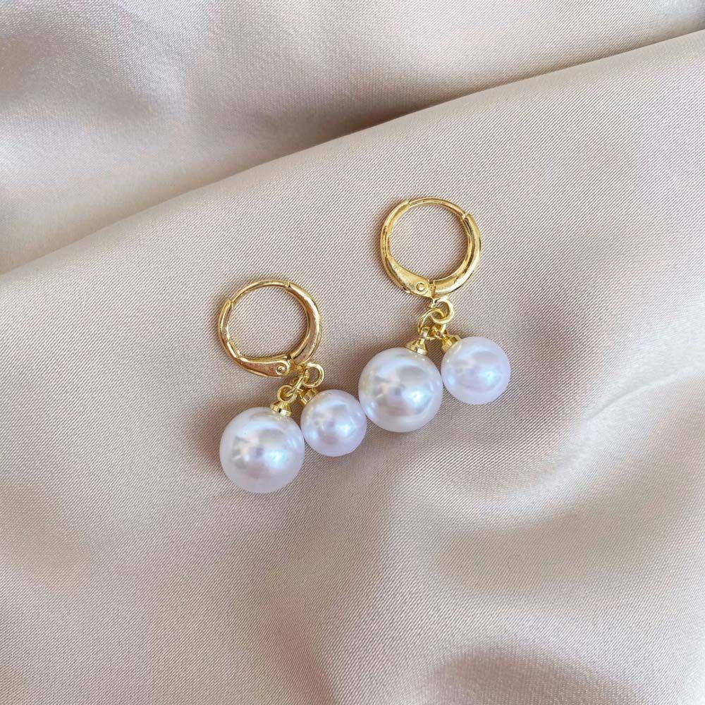 Bông Tai Hợp Kim Dáng Dài Đính Hạt VANES1 Thời Trang Cho Nữ