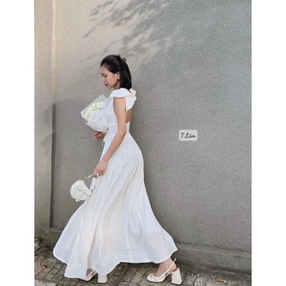 Váy maxi hở lưng