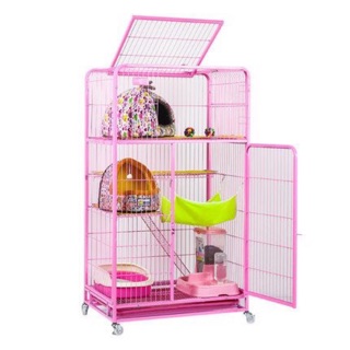 (SẴN HÀNG) LỒNG CHUỒNG MÈO SƠN TĨNH ĐIỆN 4 tầng ( 80*55*140cm)