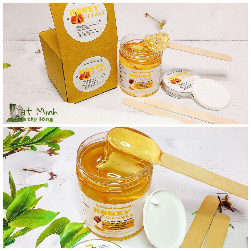 Sáp gel wax lạnh tẩy lông mật ong Đạt Minh Handmade  Honey Cold Wax 380G, wax tẩy lông tận gốc hàng chính hãng. | BigBuy360 - bigbuy360.vn