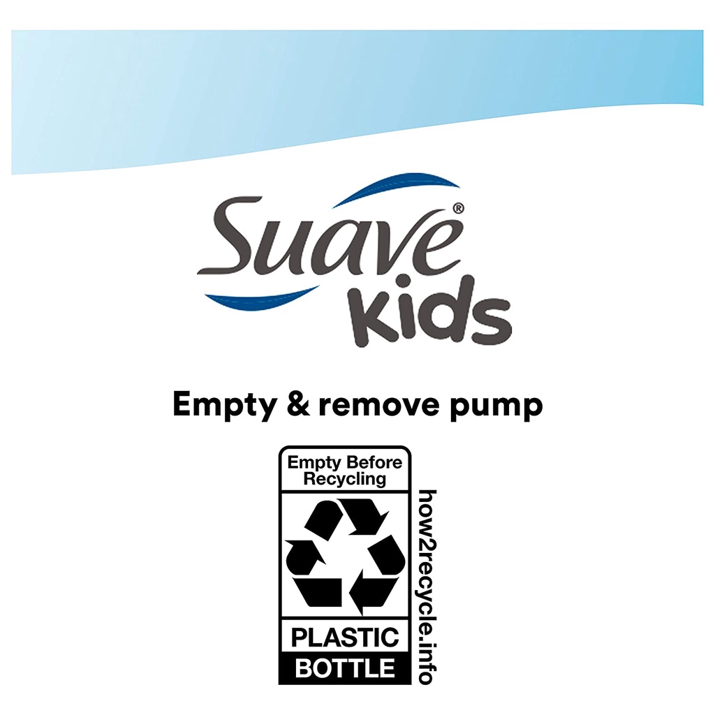 Sữa tắm, dầu gội &amp; xả 3 trong 1 cho trẻ em Suave Kids 3 in 1 Shampoo Conditioner Body Wash Purely Fun 828ml (Mỹ)