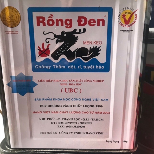 Chống Thấm Rồng Đen Thùng 10 Kg